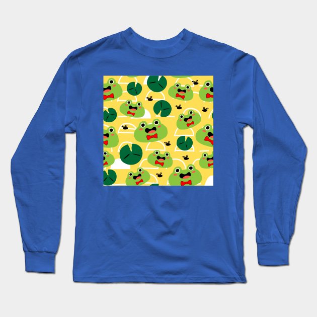 Cute frogs with bowties Long Sleeve T-Shirt by FabDesign